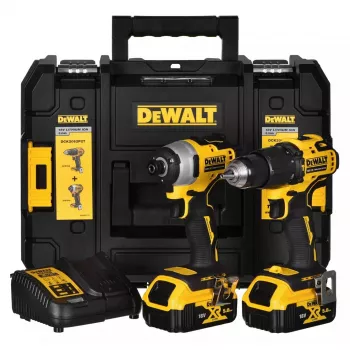 Akumulátorový rázový vŕtačský skrutkovač DeWalt DCK2062D2T