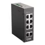 D-Link 8-port neupravovaný priemyselný switch s 8 x 10/100 BaseT(X) portami
