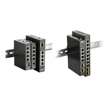 D-Link 8-port gigabitový priemyselný switch s 2 x 100/1000M SFP