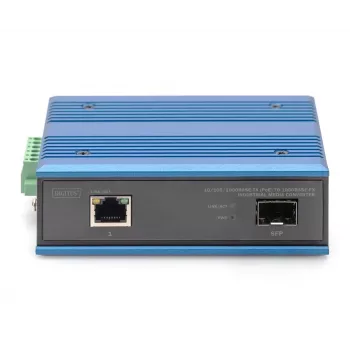 Digitus media konvertor 10/100/1000Base-TX PoE na 1000Base-FX 1000 Mbit/s