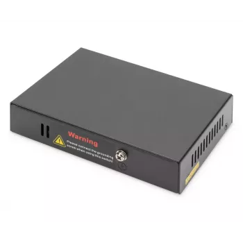 Digitus 4 port Gigabit 4PPoE extender 802.3at 60W čierna