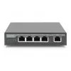 Digitus 4 port Gigabit 4PPoE extender 802.3at 60W čierna