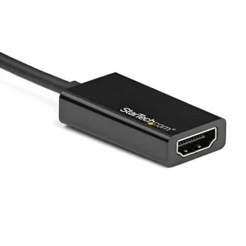StarTech.com DisplayPort na HDMI adaptér - 4K 60Hz aktívny DP 1.4 na HDMI 2.0 video konvertor - DP na HDMI monitor/TV/display káblový adaptér dongle - zaisťovací DP konektor samec