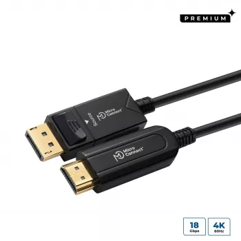 Microconnect DP-HDMI-1500V1.4OP videokábel adaptér 15 m DisplayPort čierny