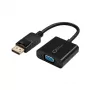 Microconnect DPVGA15CM videokábel adaptér 0,15 m DisplayPort VGA (D-Sub) čierny