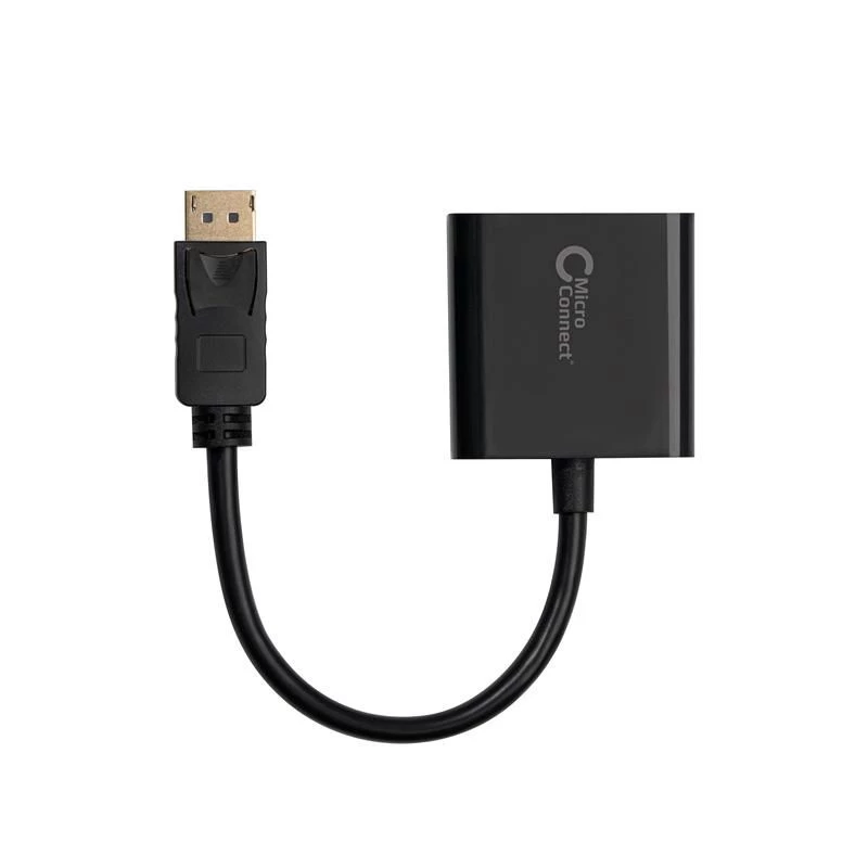 Microconnect DPVGA15CM videokábel adaptér 0,15 m DisplayPort VGA (D-Sub) čierny
