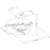Vivolink VLMC101-H držiak projektora stropný biely