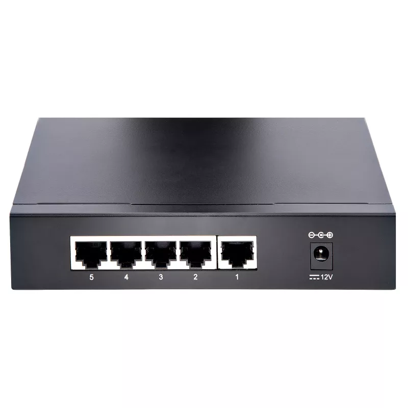 StarTech.com neupravovaný 2.5G switch – 5-portový gigabitový switch – 2.5GBASE-T neupravovaný ethernetový switch – ethernetový rozbočovač – montáž na DIN lištu alebo stenu – multi-gigabit – Auto-MDIX – 9K Jumbo
