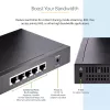 StarTech.com neupravovaný 2.5G switch – 5-portový gigabitový switch – 2.5GBASE-T neupravovaný ethernetový switch – ethernetový rozbočovač – montáž na DIN lištu alebo stenu – multi-gigabit – Auto-MDIX – 9K Jumbo
