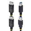 StarTech.com 6ft (1,8 m) DisplayPort a USB 5 Gbit/s KVM kábel, 4K 60 Hz, univerzálne kompatibilný DP 1.2/USB 3.0 kombinovaný kábel pre KVM prepínače