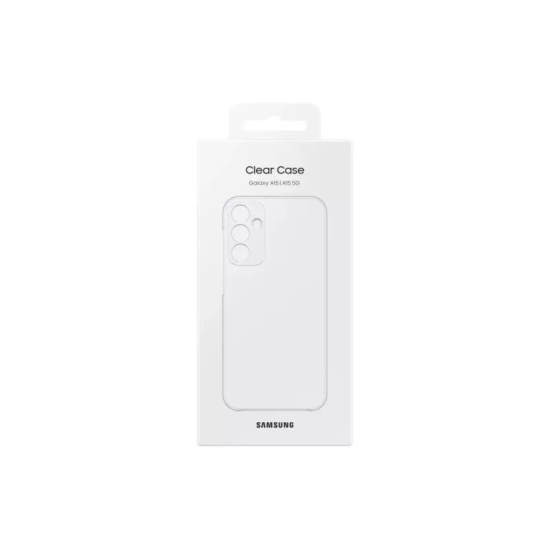 Samsung EF-QA156CTEGWW puzdro Clear Case pre Galaxy A15 / A15 5G, PC + TPU, priehľadné