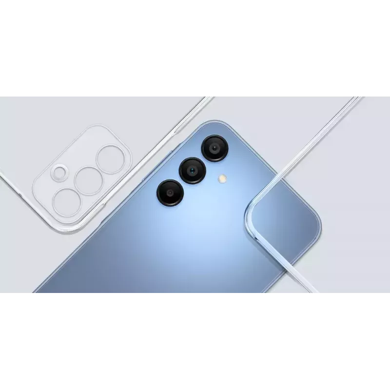 Samsung EF-QA156CTEGWW puzdro Clear Case pre Galaxy A15 / A15 5G, PC + TPU, priehľadné