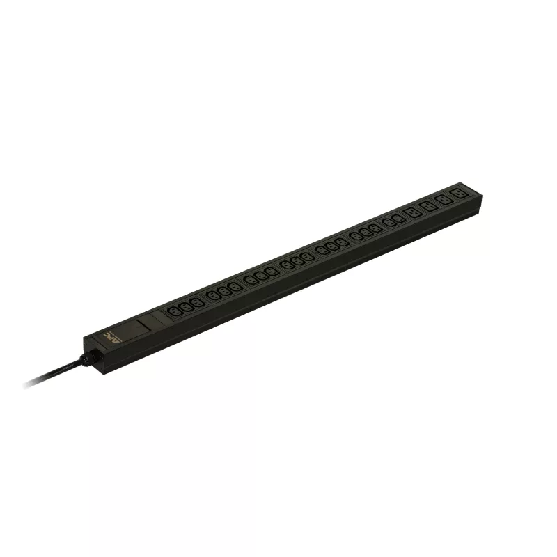 APC EPDU1116B Easy Basic PDU do racku, 0U, 16A, 230V, 20 x C13 a 4 x C19, vstup IEC 309 2P+E, kábel 3 m, čierna