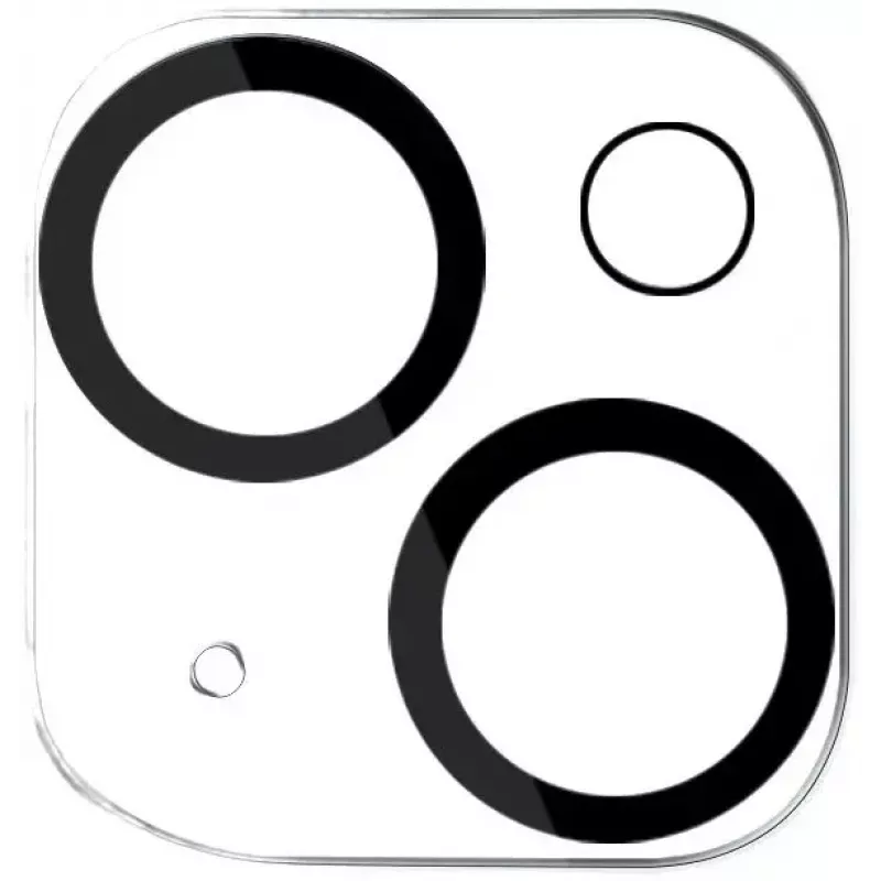 eSTUFF ES501010 Titan Shield ochrana objektívu fotoaparátu pre iPhone 13 / 13 mini, priehľadná
