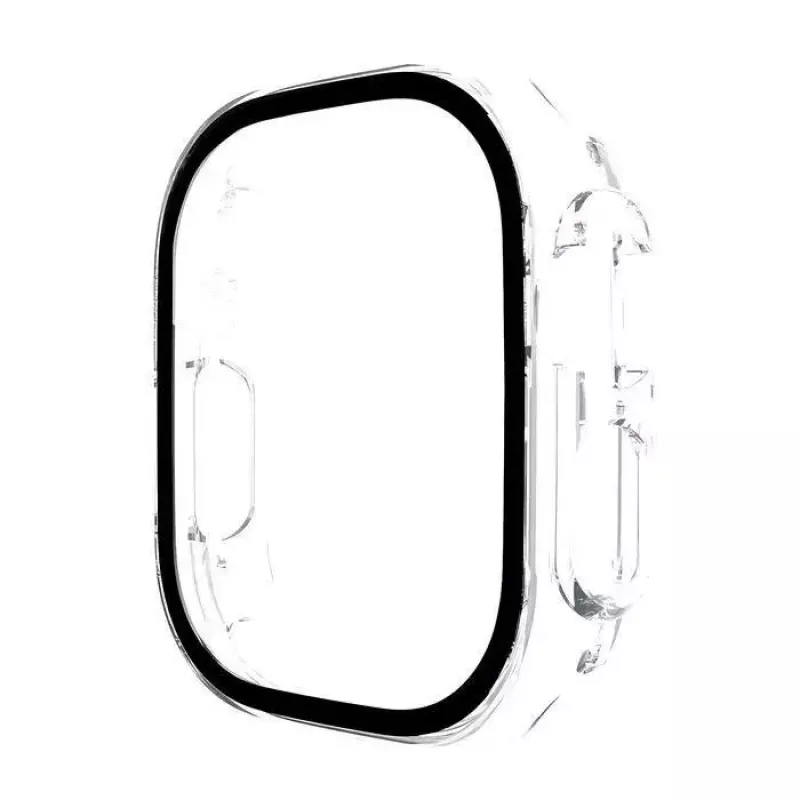 eSTUFF Titan Shield Full Body ochrana displeja pre Apple Watch Series 9/8/7 45 mm – transparentná