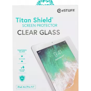 eSTUFF ochranná fólia displeja pre iPad 9,7 palcov všetky modely – transparentná