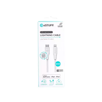 Lightning kábel eSTUFF ES602170 1m USB C 2.4A 5V GRS-certifikovaný