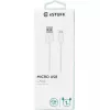 eSTUFF ES603007 USB kábel USB 2.0 1 m USB-A na Micro-USB-B biely