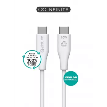 eSTUFF ES604370 USB kábel USB 2.0 3 m USB C biely