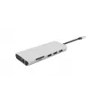 eSTUFF ES623009 rozbočovač USB 3.2 Gen 1 (3.1 Gen 1) Type-C 5000 Mbit/s sivý