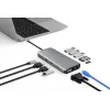 eSTUFF ES623009 rozbočovač USB 3.2 Gen 1 (3.1 Gen 1) Type-C 5000 Mbit/s sivý