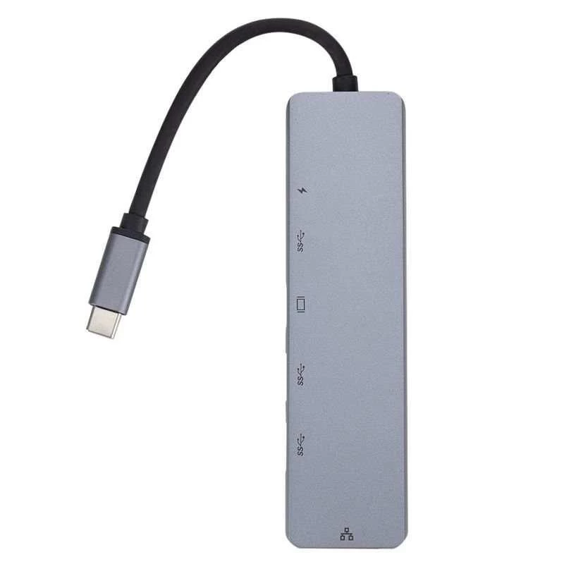 eSTUFF ES623012 dokovacia stanica/port replikátor pre notebook USB 3.2 Gen 1 (3.1 Gen 1) Type-C sivá