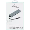 eSTUFF ES623012 dokovacia stanica/port replikátor pre notebook USB 3.2 Gen 1 (3.1 Gen 1) Type-C sivá
