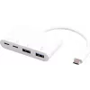 eSTUFF ES625002 rozbočovač USB-C, 2 x USB-C 5 Gbps