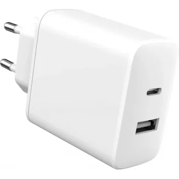 eSTUFF ES637031 nabíjačka pre mobilné zariadenia smartfón biela AC rýchle nabíjanie interiér