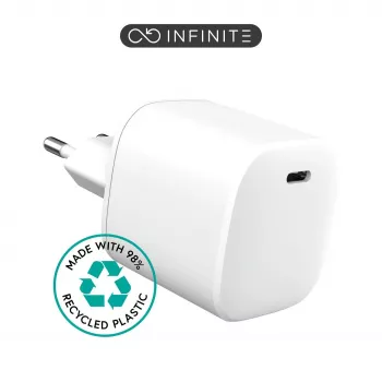 eSTUFF ES637045 mobilná nabíjačka smartfón biela AC rýchle nabíjanie interiér
