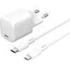 Nabíjačka mobilných zariadení eSTUFF ES637500 12V USB Type-C 1,5 m biela