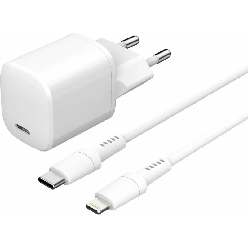 Nabíjačka mobilných zariadení eSTUFF ES637500 12V USB Type-C 1,5 m biela
