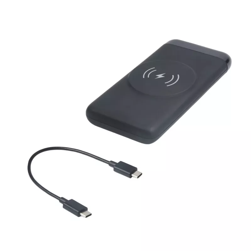 eSTUFF ES641042 powerbank lithium-polymér (LiPo) 10000 mAh bezdrôtové nabíjanie čierna