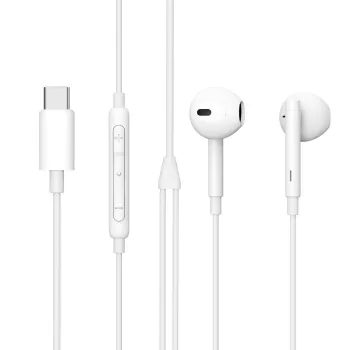 Slúchadlá eSTUFF ES652200 in-ear slúchadlá pre zariadenia USB-C