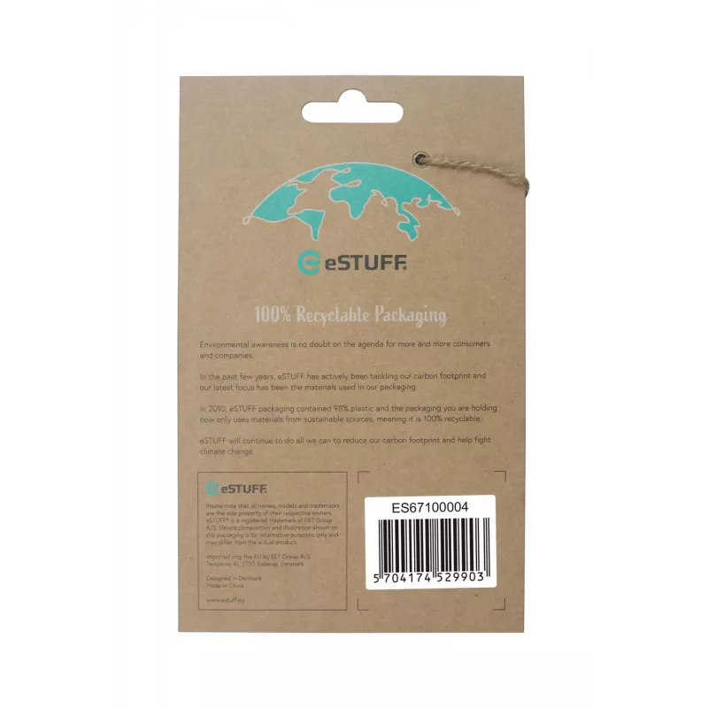 eSTUFF ES67100004 LONDON zadný kryt pre iPhone 13 Pro Max, TPU, priehľadný