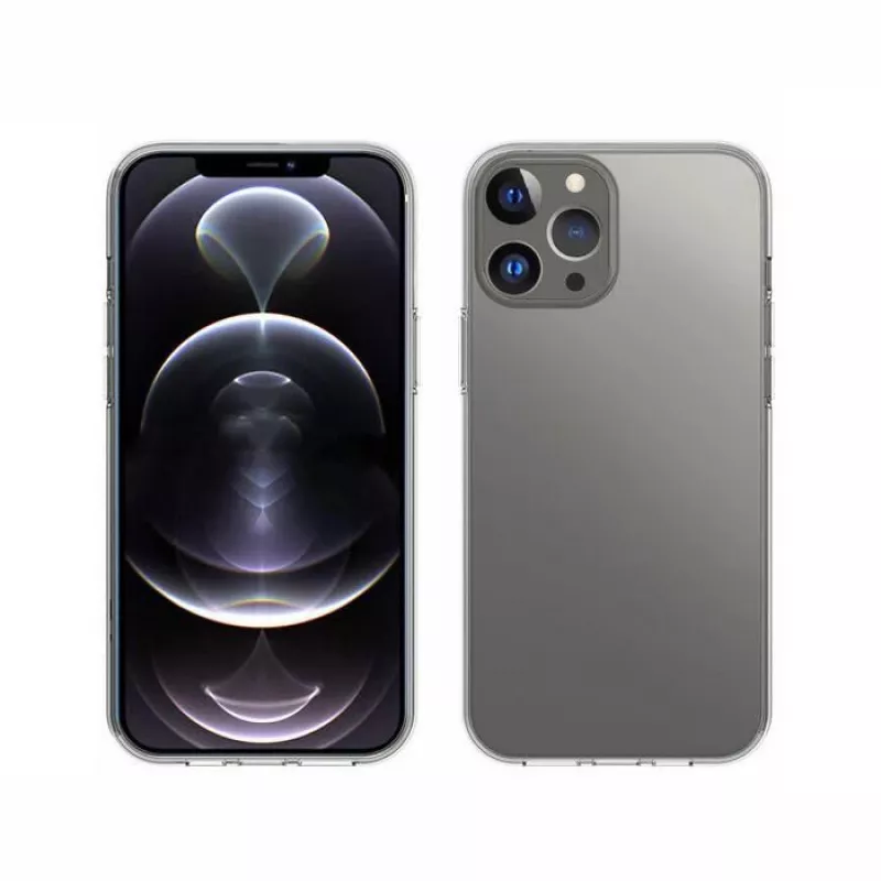 eSTUFF ES67100004 LONDON zadný kryt pre iPhone 13 Pro Max, TPU, priehľadný