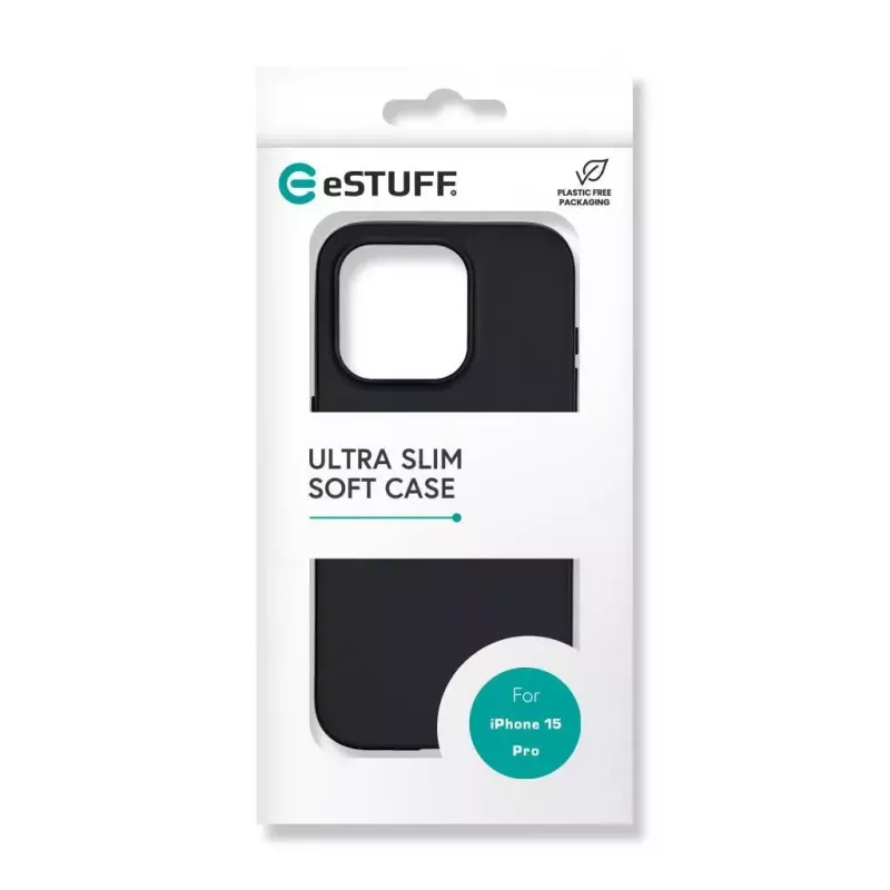 eSTUFF Infinite Vienna ES67101027 kryt na telefón iPhone 15 Pro, kompatibilný s MagSafe, TPU, čierny