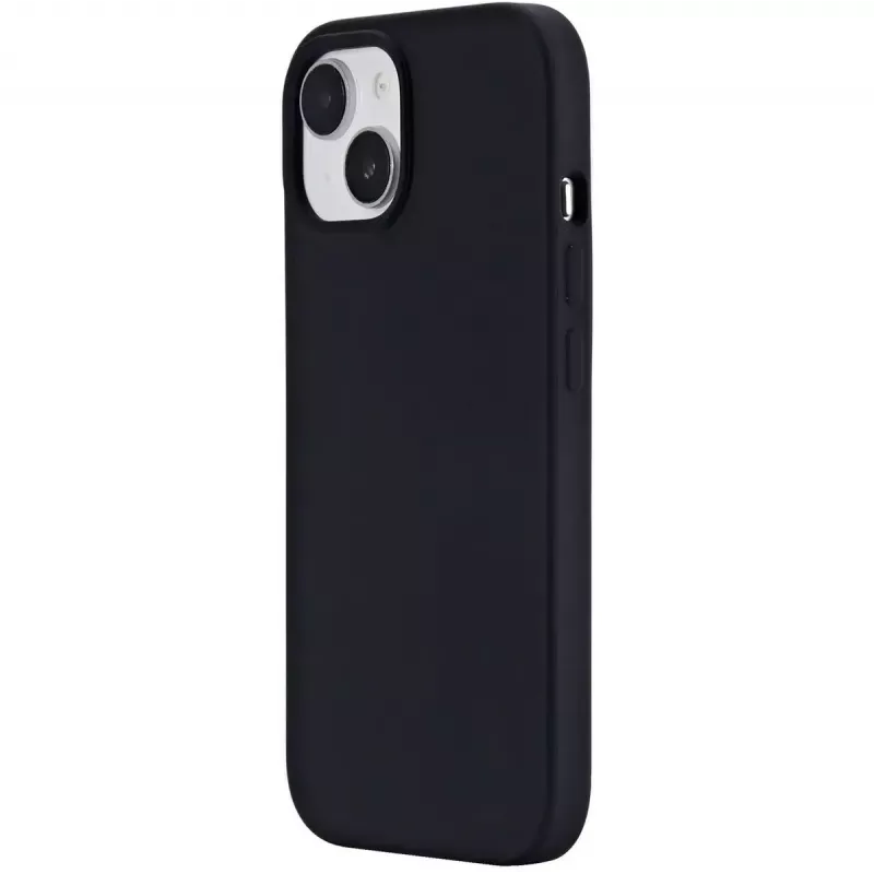 eSTUFF Infinite Riga ES67120025 kryt na telefón iPhone 15, kompatibilný s MagSafe, silikón, polykarbonát, čierny