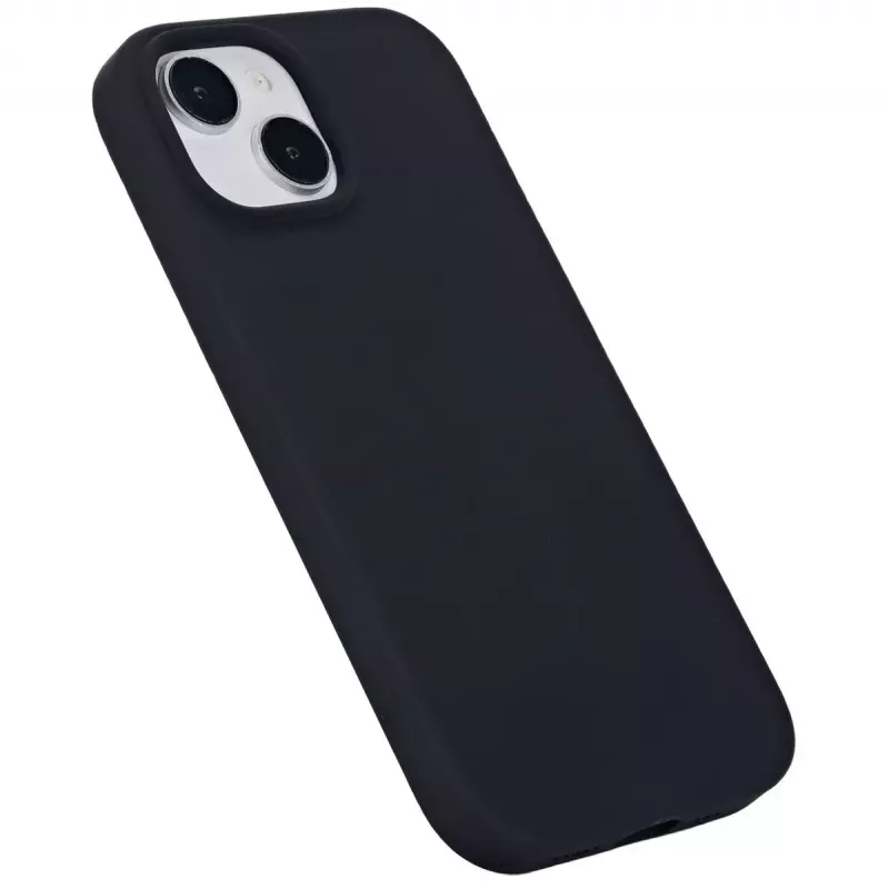 eSTUFF Infinite Riga ES67120025 kryt na telefón iPhone 15, kompatibilný s MagSafe, silikón, polykarbonát, čierny