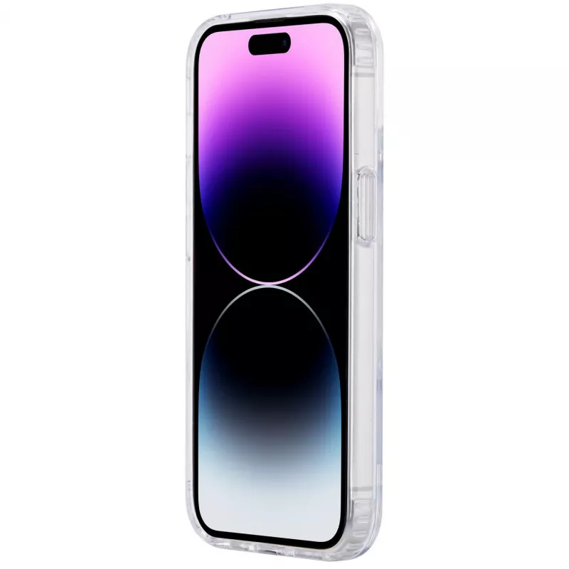 eSTUFF Berlin ES67140026 magnetické puzdro pre iPhone 15 Plus, kompatibilné s MagSafe, polykarbonát, TPU, priehľadné