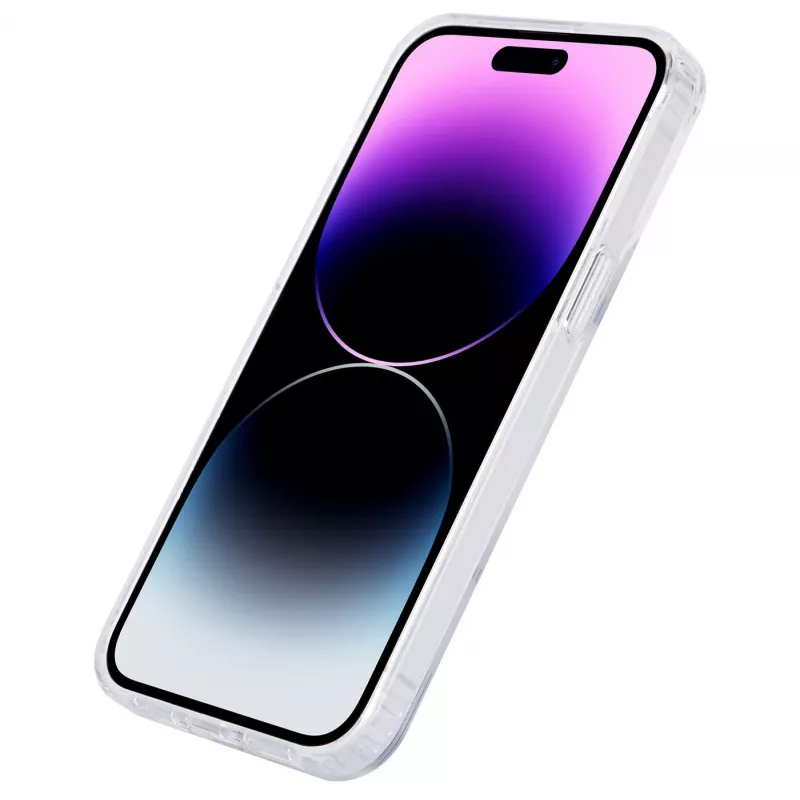 eSTUFF Berlin ES67140028 magnetické puzdro pre iPhone 15 Pro Max, kompatibilné s MagSafe, polykarbonát, TPU, priehľadné