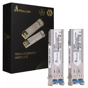 SFP modul Extralink EX.35894 1,25 Gbit/s LC/UPC 1310 nm 2 km singlemode DOM balenie 2 ks