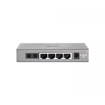 LevelOne 5-portový Fast Ethernet switch, 1 x SC multimode optika