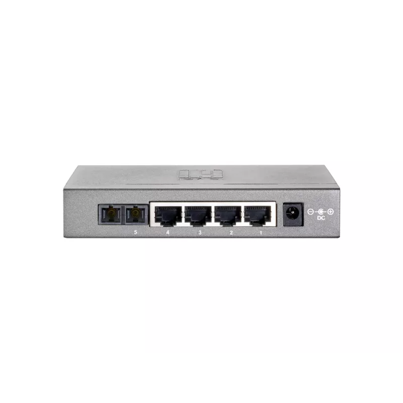 LevelOne 5-portový Fast Ethernet switch, 1 x SC multimode optika