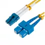 Microconnect FIB421010 InfiniBand/sklenené vlákno kábel 10 m LC SC žltý