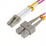 Microconnect FIB4220005P InfiniBand/sklenené vlákno kábel 0,5 m LC SC fialový