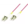 MicroConnect FIB440450P optický prepojovací kábel LC/UPC-LC/UPC, 50 m, OM4 multimode duplex, LSZH, 2 mm