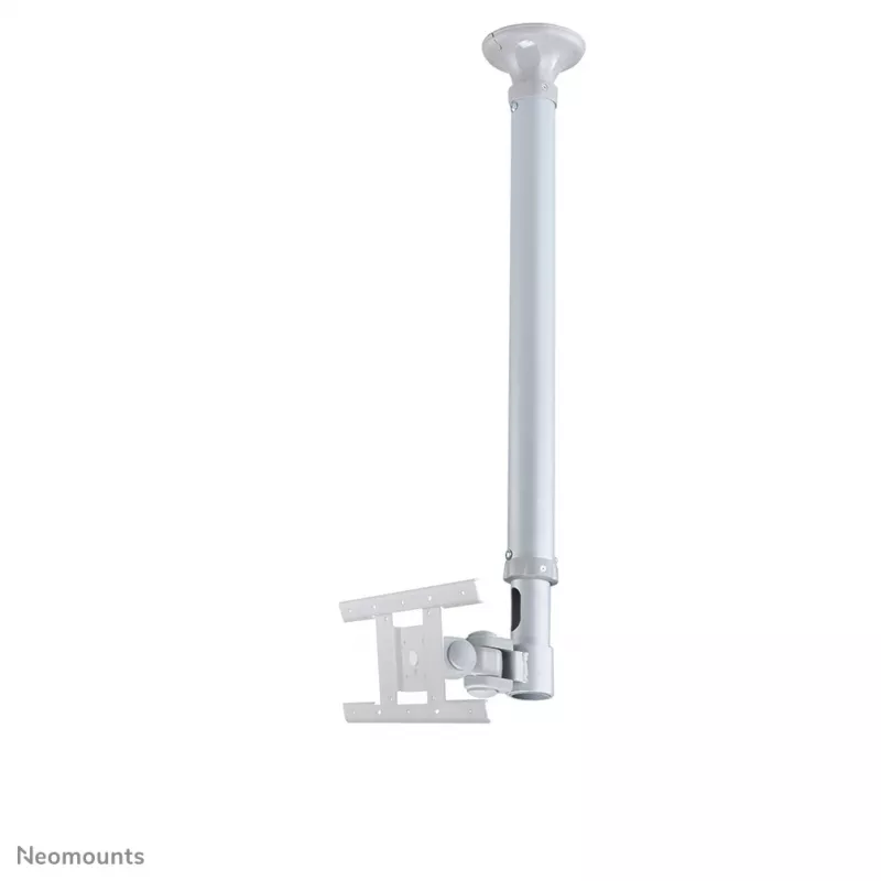 Neomounts FPMA-C100SILVER stropný držiak na monitor/TV 10-30 palcov - h 79-129 cm