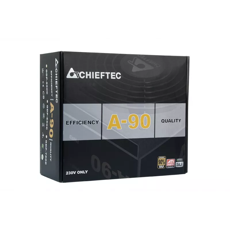 Napájací zdroj Chieftec GDP-750C 750 W 20+4 Pin ATX PS/2 čierny