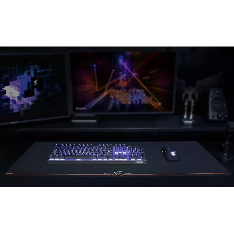 Herná podložka pod myš GIGABYTE AMP900 čierna, oranžová